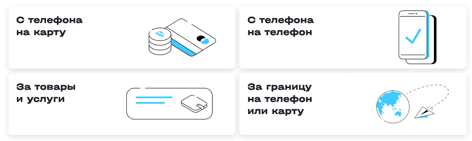 Платежи и переводы с баланса телефона t2